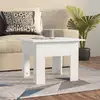 Image de Table Basse Blanc Brillant 55x55x42 Cm Bois D'ingénierie Vidaxl