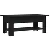 Image de Vidaxl table basse noir 102x55x42 cm bois d'ingénierie