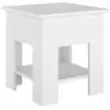 Image de Table Basse Blanc 40x40x42 Cm Bois D'ingénierie Vidaxl