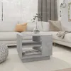 Image de vidaXL Table basse gris béton 55x55x43 cm bois dingénierie 810293