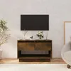 Image de vidaXL Meuble TV Chêne fumé 70 x 41 x 44 cm Aggloméré