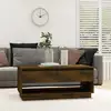 Image de Table Basse Chêne Fumé 102,5x55x44 Cm Bois D'ingénierie Vidaxl