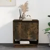 Image de Buffet Chêne Fumé 70x41x75 Cm Bois D'ingénierie Vidaxl