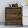 Image de Buffet Chêne Fumé 70x41x75 Cm Bois D'ingénierie Vidaxl