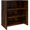 Image de Buffet Chêne Fumé 70x40,5x75 Cm Bois D'ingénierie Vidaxl