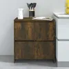 Image de Buffet Chêne Fumé 70x41x75 Cm Bois D'ingénierie Vidaxl