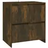 Image de Vidaxl buffet chêne fumé 70x41x75 cm bois d'ingénierie
