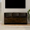 Image de Meuble Tv Chêne Fumé 102x37,5x52,5 Cm Bois D'ingénierie Vidaxl