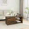 Image de Table Basse Chêne Fumé 102x50x45 Cm Bois D'ingénierie Vidaxl