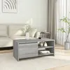 Image de Table Basse Sonoma Gris 102x50x45 Cm Bois D'ingénierie Vidaxl