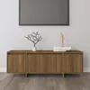 Image de vidaXL Meuble TV Chêne marron 120 × 30 × 40.5 cm Aggloméré