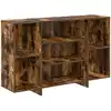 Image de Buffet Chêne Fumé 120x30x75 Cm Bois D'ingénierie Vidaxl