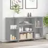 Image de Buffet Sonoma Gris 120x30x75 Cm Bois D'ingénierie Vidaxl