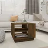 Image de Table Basse Chêne Fumé 55x55x43 Cm Bois D'ingénierie Vidaxl