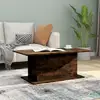 Image de Table Basse Chêne Fumé 102x55,5x40 Cm Bois D'ingénierie Vidaxl