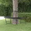 Image de Banc Demi-circulaire Tour D'arbre Ø159 Cm Noir Acier Vidaxl