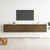 Image de Armoires Murales 2 Pcs Marron Miel 100x30x35 Cm Pin Massif Vidaxl