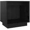 Image de vidaXL Tables de chevet 2 pcs Noir 40x30x40 cm Bois de pin solide
