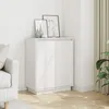 Image de vidaXL Buffet Blanc 60x34x75 cm Bois massif de pin