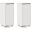 Image de Buffets 2 Pcs Blanc 31,5x34x75 Cm Bois Massif De Pin Vidaxl