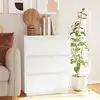 Image de Buffet Blanc 60x34x75 Cm Bois Massif De Pin Vidaxl