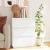 Image de vidaXL Buffet Blanc 60x34x75 cm Bois massif de pin Blanc 14.05kg