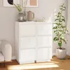 Image de Buffets 2 Pcs Blanc 32x34x75 Cm Bois Massif De Pin Vidaxl