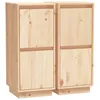 Image de Buffets 2 Pcs 31,5x34x75 Cm Bois Massif De Pin Vidaxl