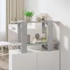 Image de Bibliothèque - VidaXL - Gris béton - 80x30x51 cm - 2 étagères - Design contemporain