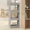 Image de Bibliothèque/séparateur De Pièce Gris Béton Bois D'ingénierie Vidaxl