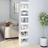 Image de vidaXL Bibliothèque-Séparateur de pièce Blanc 40x30x198 cm