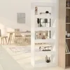 Image de Bibliothèque/séparateur De Pièce Blanc Bois D'ingénierie Vidaxl