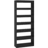 Image de Bibliothèque/séparateur De Pièce Noir Bois D'ingénierie Vidaxl