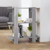 Image de vidaXL Bibliothèque-Séparateur de pièce Sonoma gris 80x30x87 cm