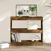 Image de Bibliothèque/séparateur De Pièce Chêne Fumé 80x30x72 Cm Vidaxl