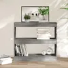 Image de Bibliothèque/séparateur De Pièce Sonoma Gris 80x30x72 Cm Vidaxl