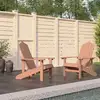 Image de Chaises De Jardin Adirondack Lot De 2 Pehd Marron Vidaxl