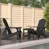 Image de Chaises De Jardin Adirondack Avec Table Pehd Anthracite Vidaxl