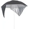 Image de Parasol De Plage Avec Parois Latérales Anthracite 215 Cm Vidaxl