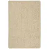 Image de Tapis Shaggy Antidérapant Crème 140x200 Cm Vidaxl
