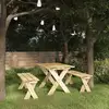 Image de Banc De Jardin 110 Cm Bois De Pin Imprégné Vidaxl