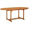 Image de Table De Jardin 200x100x75 Cm Bois D'eucalyptus Solide Vidaxl