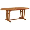 Image de Table De Jardin 200x100x75 Cm Bois D'eucalyptus Solide Vidaxl