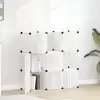 Image de Organiseur De Rangement En Cube Avec 9 Cubes Et Portes En Pp Transparent Vidaxl