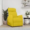 Image de Fauteuil Inclinable Jaune Clair Tissu Vidaxl