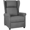 Image de Fauteuil Inclinable Gris Clair Tissu Vidaxl