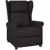 Image de Fauteuil Inclinable Noir Tissu Vidaxl
