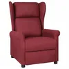 Image de Fauteuil Inclinable Rouge Bordeaux Tissu Vidaxl
