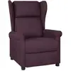 Image de Fauteuil Inclinable Violet Tissu Vidaxl