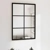 Image de Miroir Mural Noir 60x40 Cm Métal Vidaxl